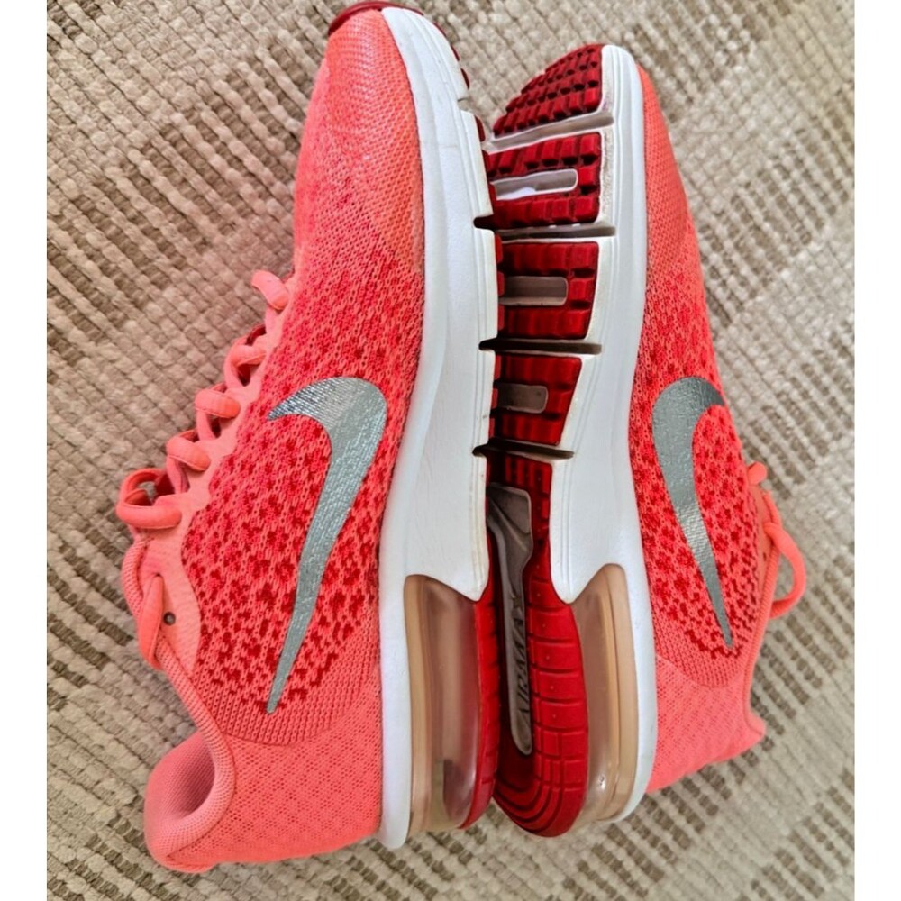 Nike 869994-600 Kids 6Y Air Max Sequent 2 Bright Crimson Mesh Running Shoes - Picture 12 of 13